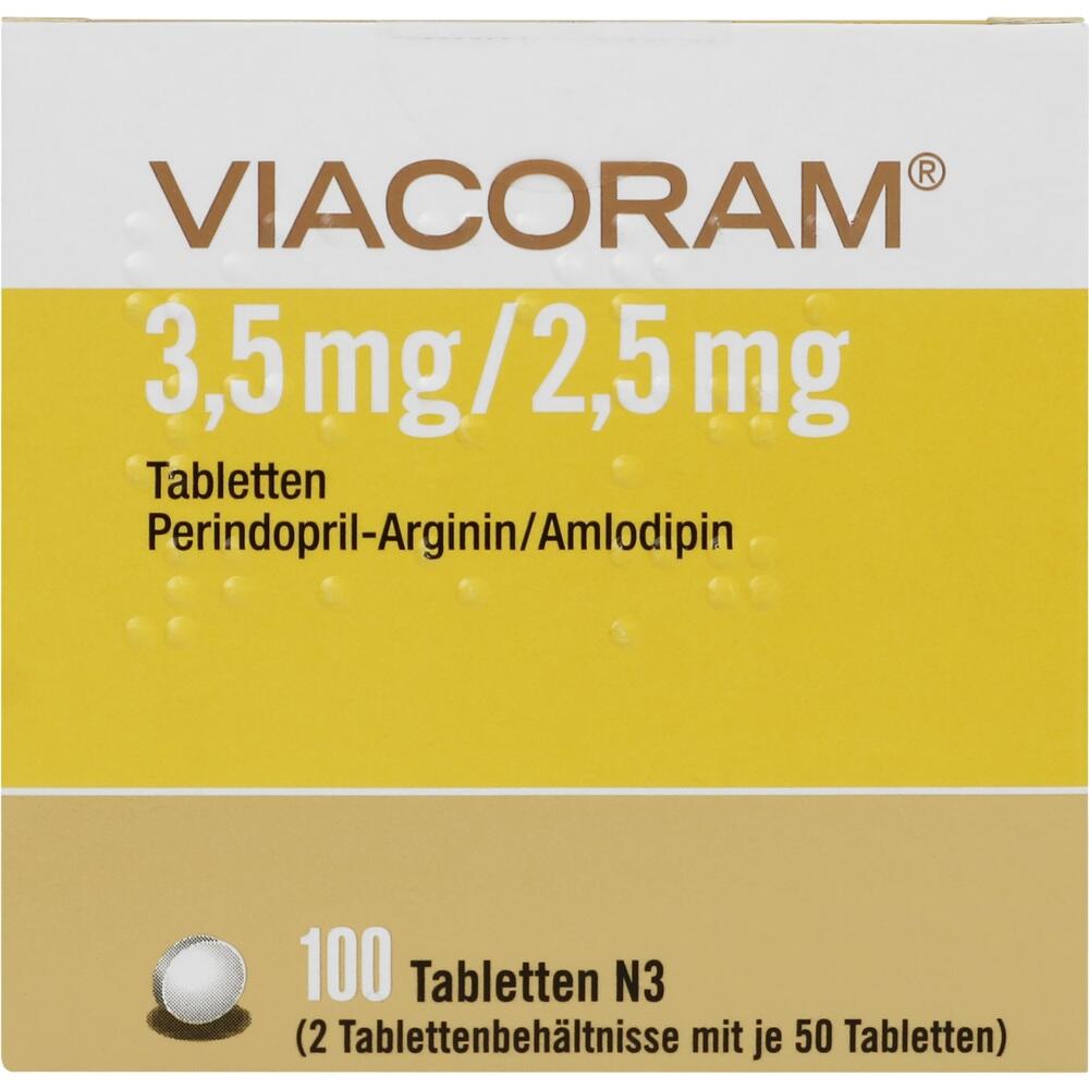 VIACORAM 3,5 mg/2,5 mg Tabletten 100 St Tabletten