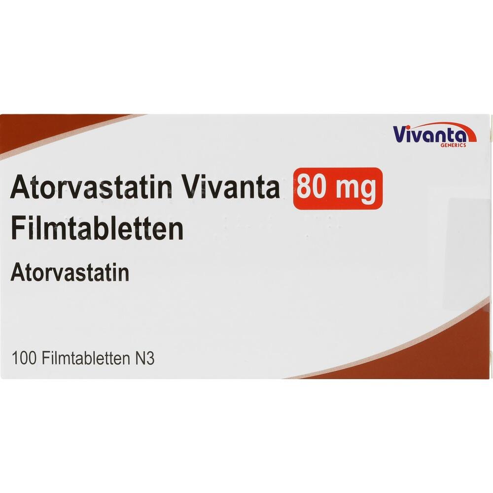 Atorvastatin Vivanta 80mg 100 St Filmtabletten