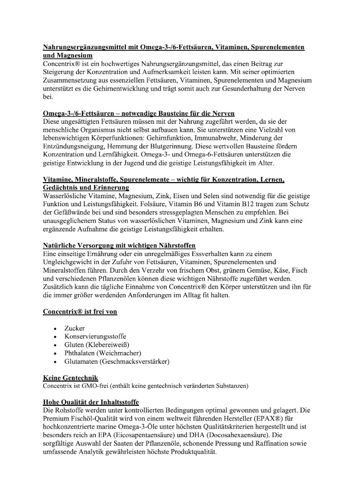 Concentrix 180 St Kapseln