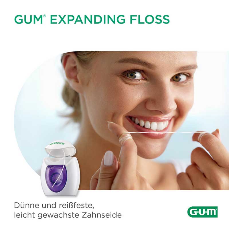GUM Expanding Floss Flausch-Zahnseide 30 m