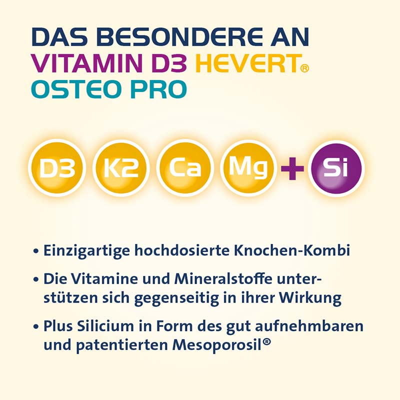 VITAMIN D3 HEVERT OSTEO PRO 60 St Filmtabletten