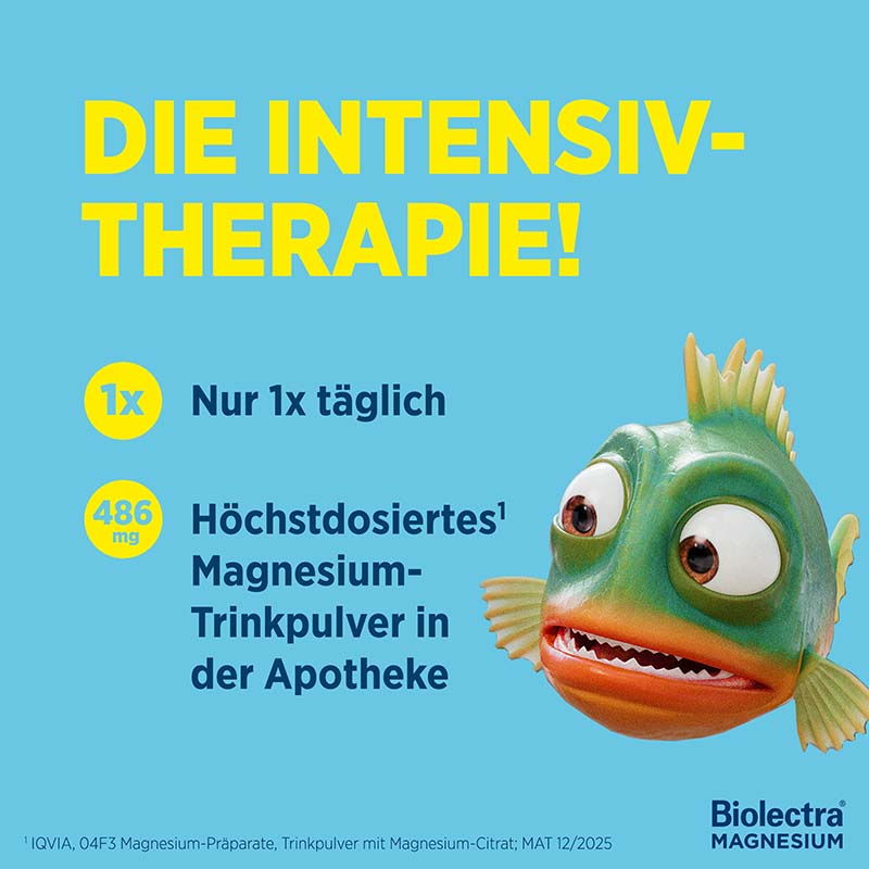 Biolectra MAGNESIUM 486 mg INTENS  40 St Pulver zur Herstellung einer Lösung zum Einnehmen