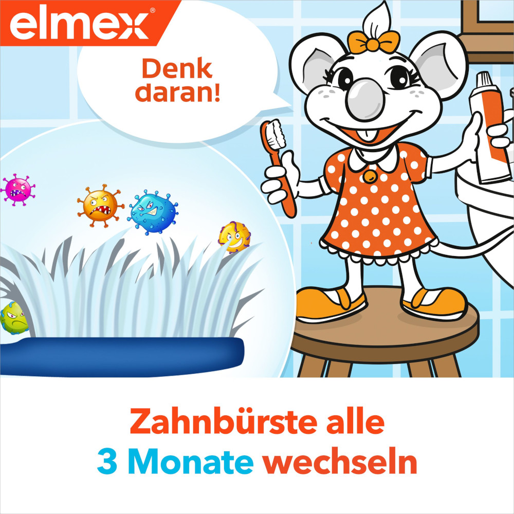 elmex Kinder-Zahnbürste DUO, 2-6 Jahre, WEICH 2 St Zahnbürste