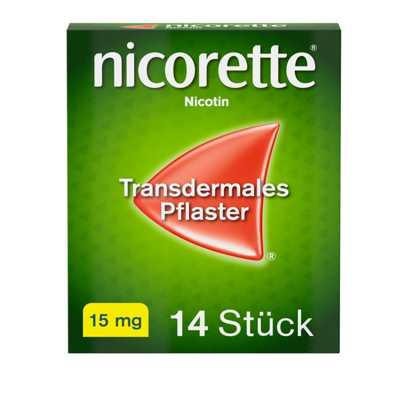 nicorette Nikotinpflaster mit 15 mg Nikotin zur Raucherentwöhnung