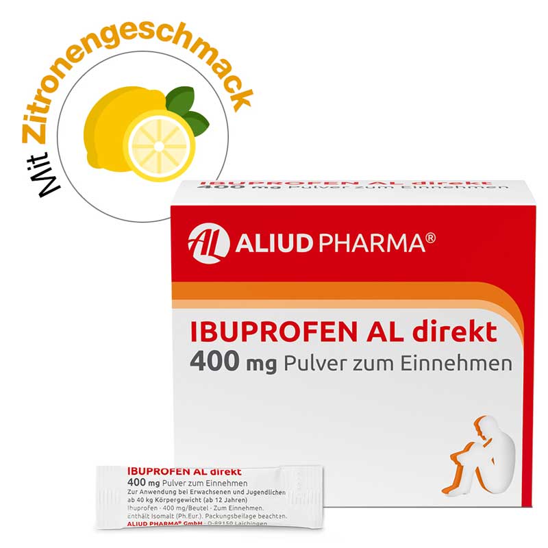 Ibuprofen AL direkt 400 mg Pulver bei Fieber und Schmerzen