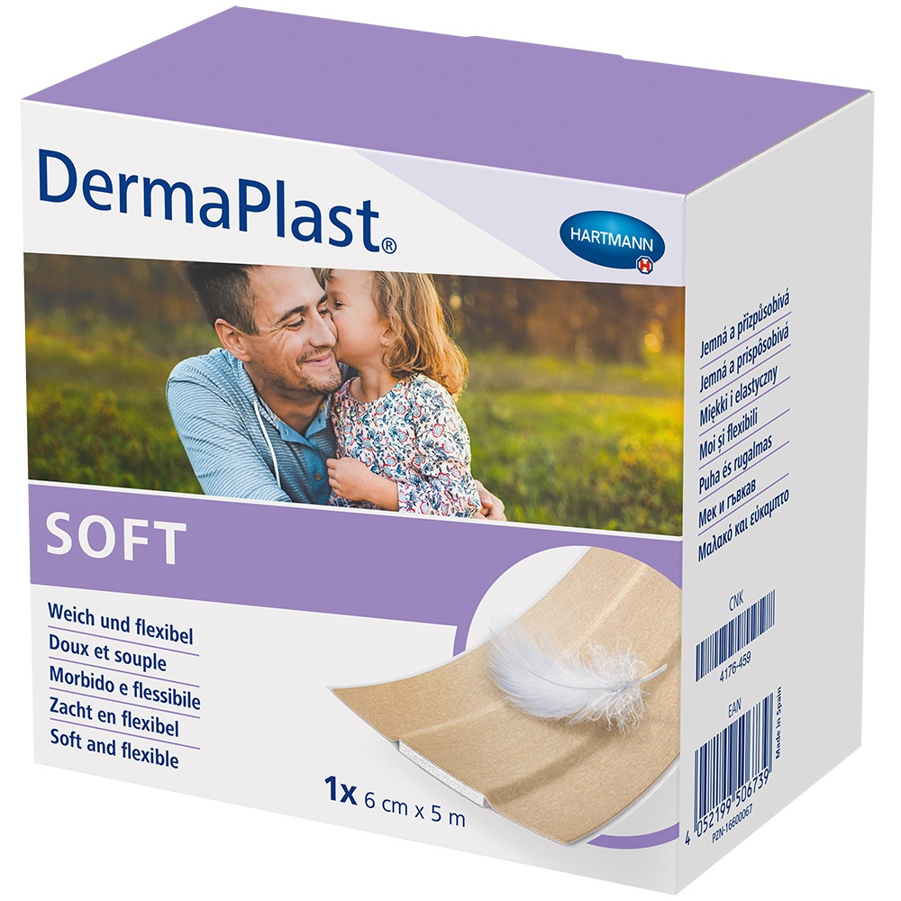 DermaPlast SOFT 6 cm x 5 m 1 St Pflaster