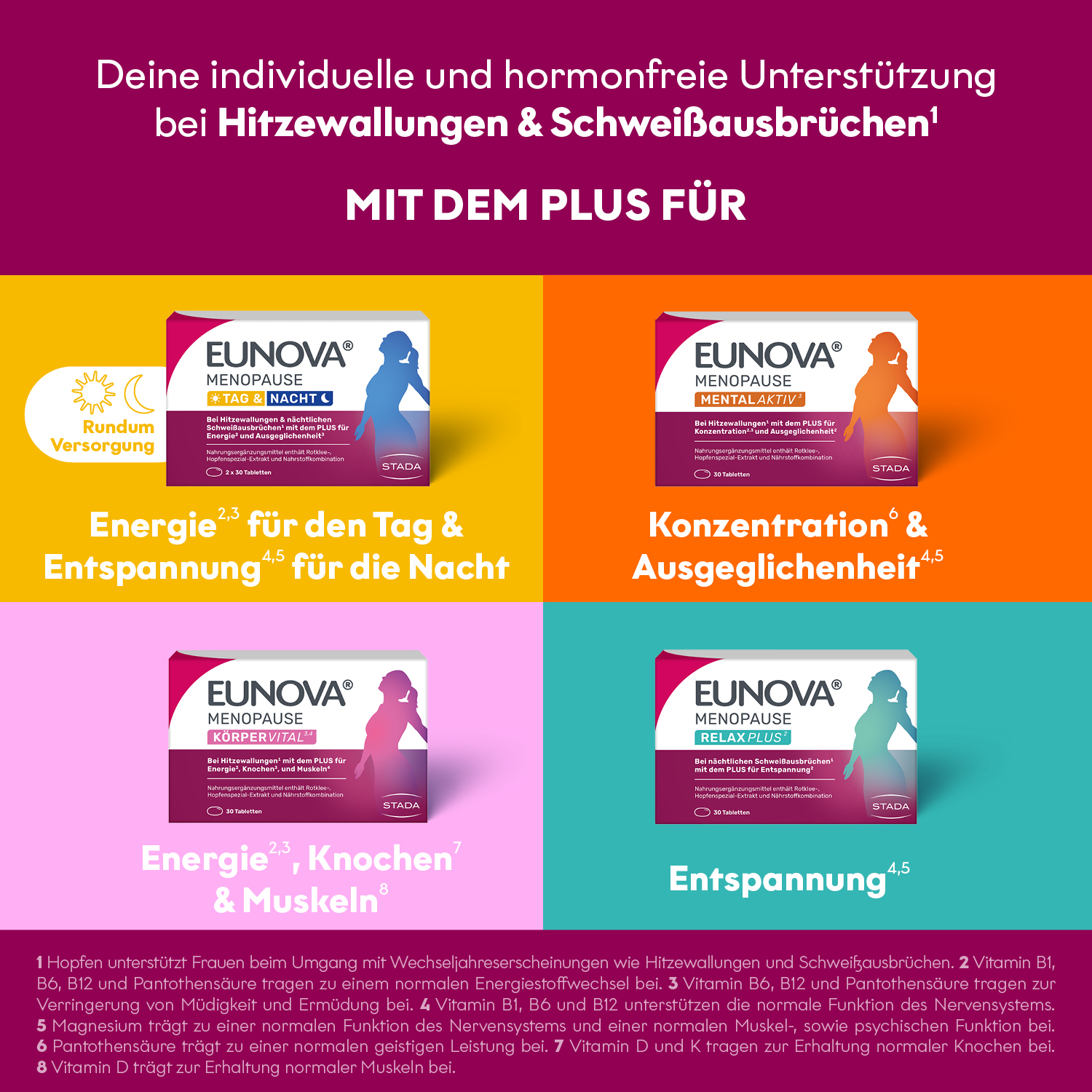 EUNOVA MENOPAUSE MENTAL AKTIV 30 St Tabletten