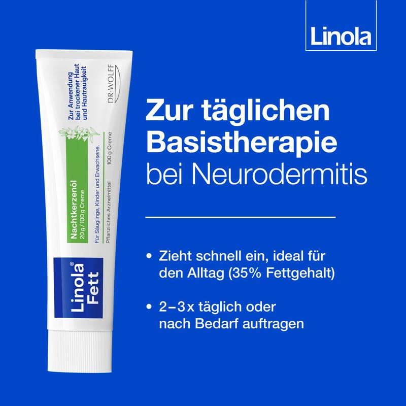 Linola Fett Nachtkerzenöl 100 g Creme