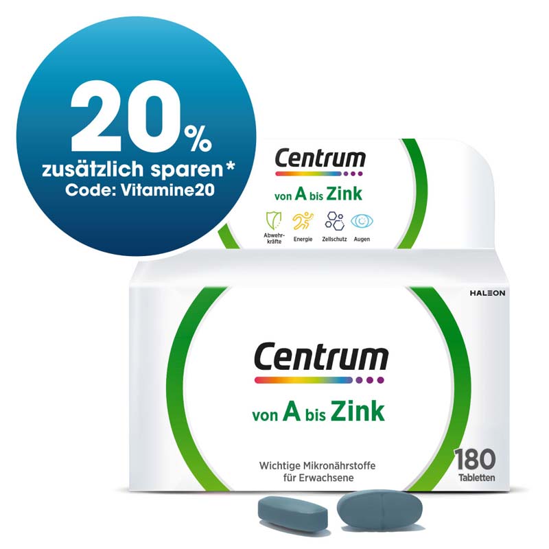 Centrum von A bis Zink - Jetzt 20% sparen  180 St Tabletten