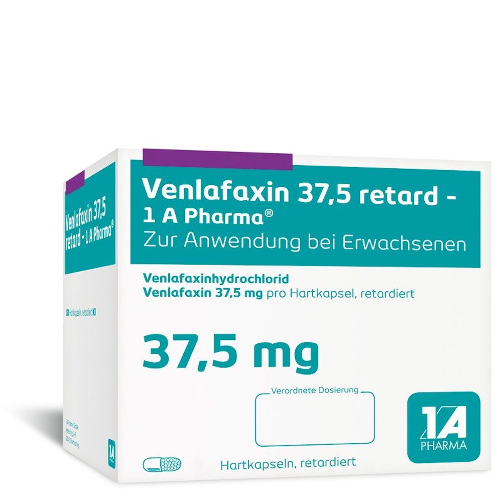 Venlafaxin 37,5 retard -1 A Pharma 100 St Retard-Kapseln