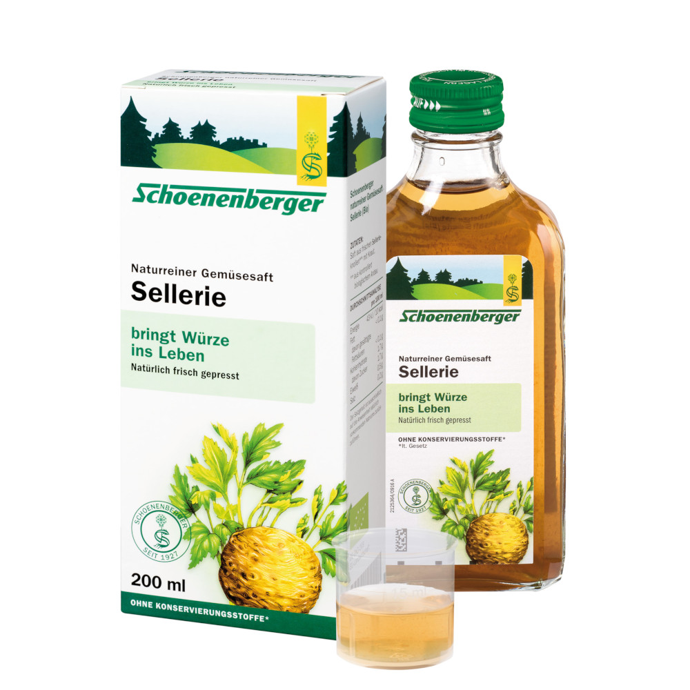 Schoenenberger Naturreiner Gemüsesaft Sellerie 200 ml Saft