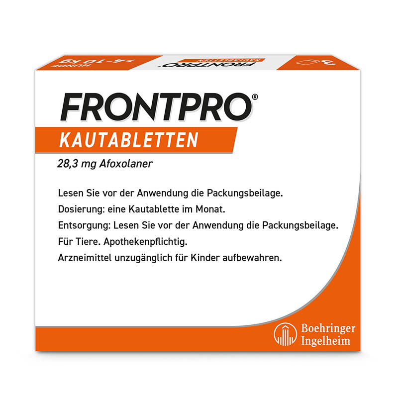 FRONTPRO Kautabletten Hunde 4-10 kg Doppelpack 2X3 St Kautabletten