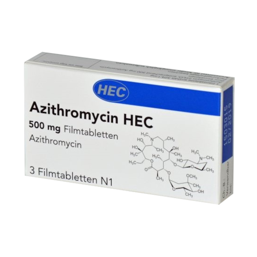 Azithromycin HEC 500mg 3 St Filmtabletten