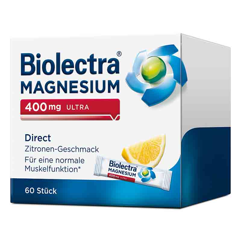 Biolectra MAGNESIUM 400 mg ULTRA Direct Zitrone  60 St Pellets
