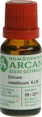 ZINCUM METALLICUM LM 6 Dilution 10 ml Dilution