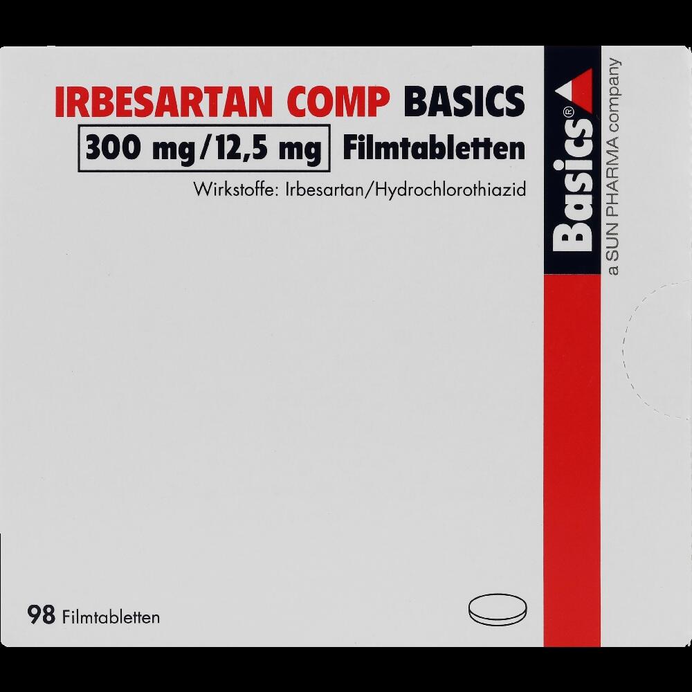 IRBESARTAN COMP BASICS 300mg/12,5mg 98 St Filmtabletten