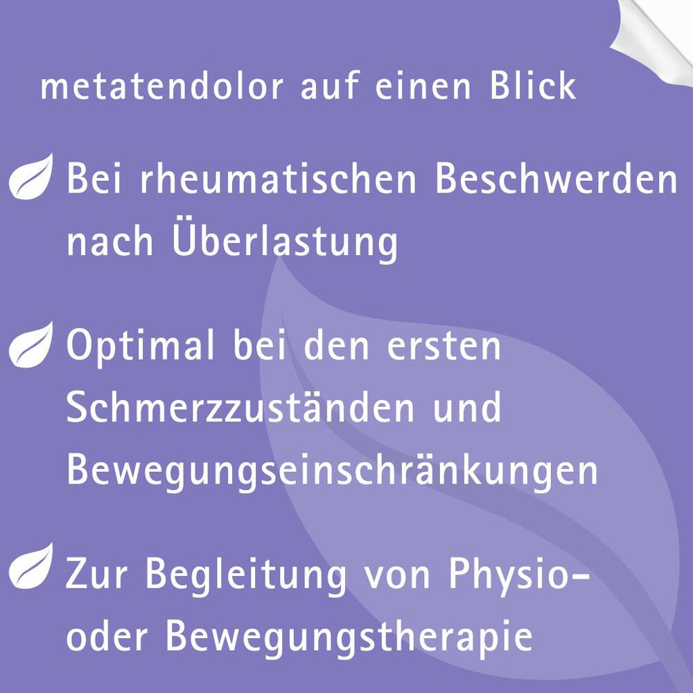 METATENDOLOR Tropfen zum Einnehmen 50 ml Mischung
