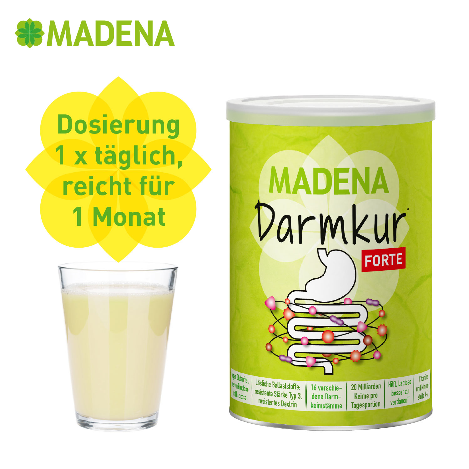 MADENA Darmkur FORTE 600 g Pulver