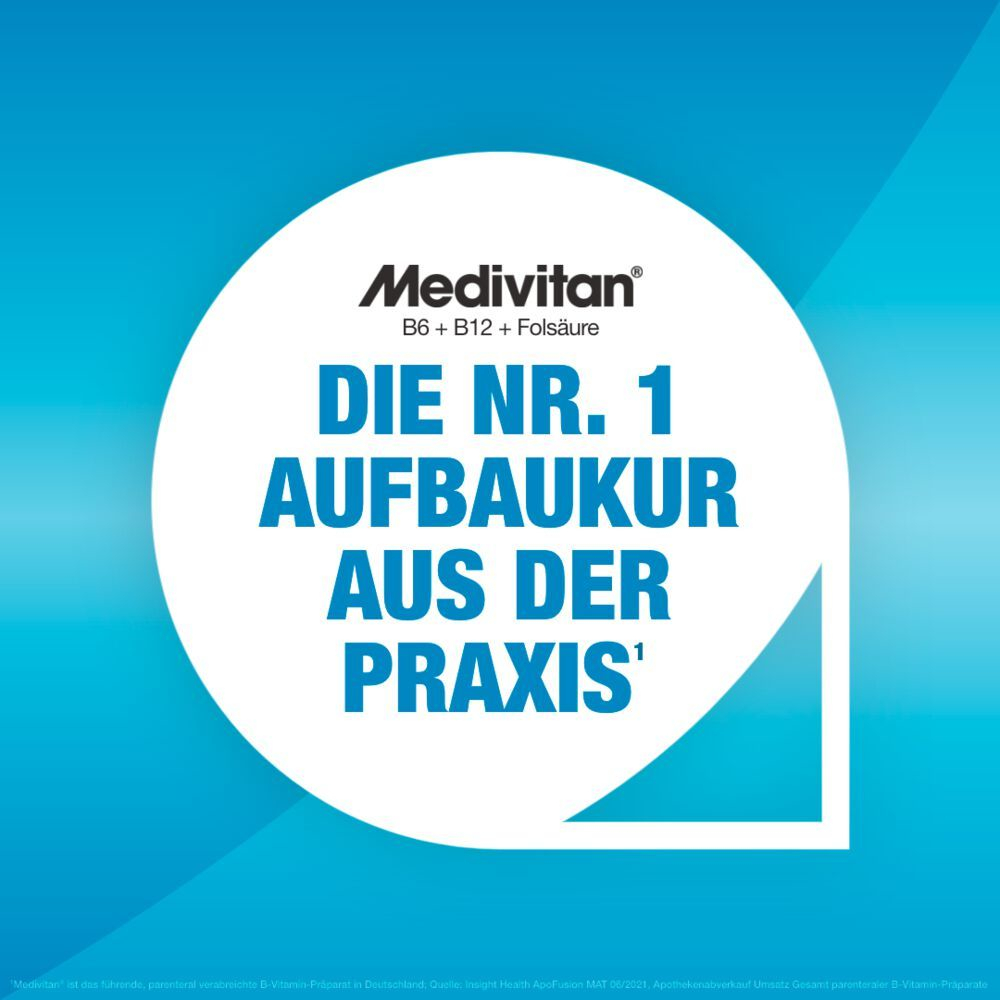 Medivitan iV 8 Doppel-Ampullen bei Vitamin B-Mangel 8 St Ampullenpaare