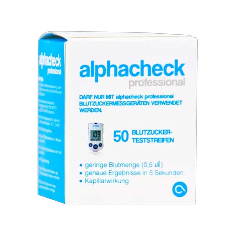 ALPHACHECK professional Blutzuckerteststreifen 50 St Teststreifen