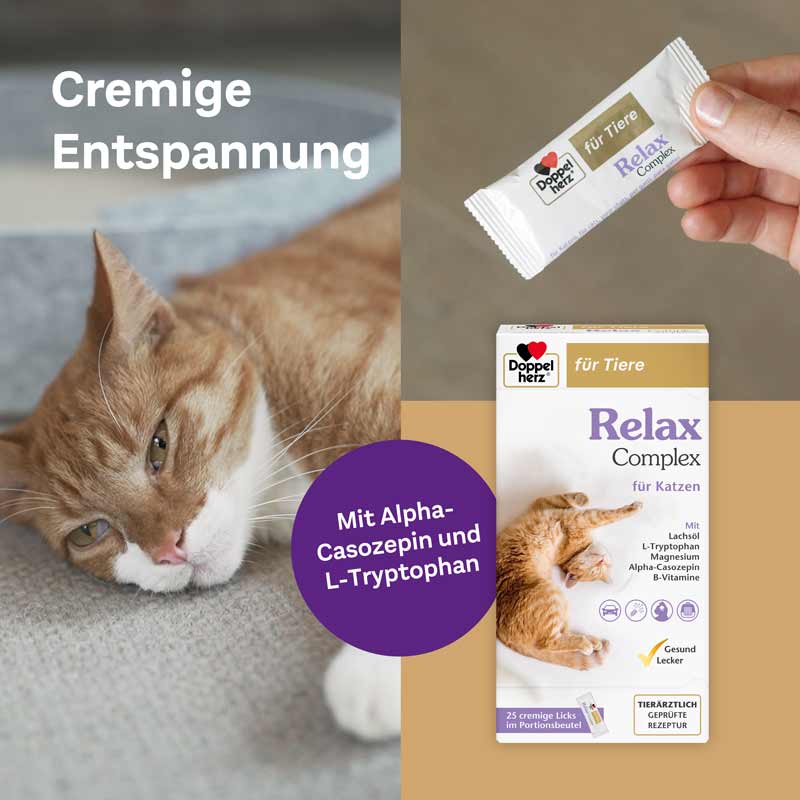 Doppelherz für Tiere Relax Complex für Katzen 25X10 g Paste