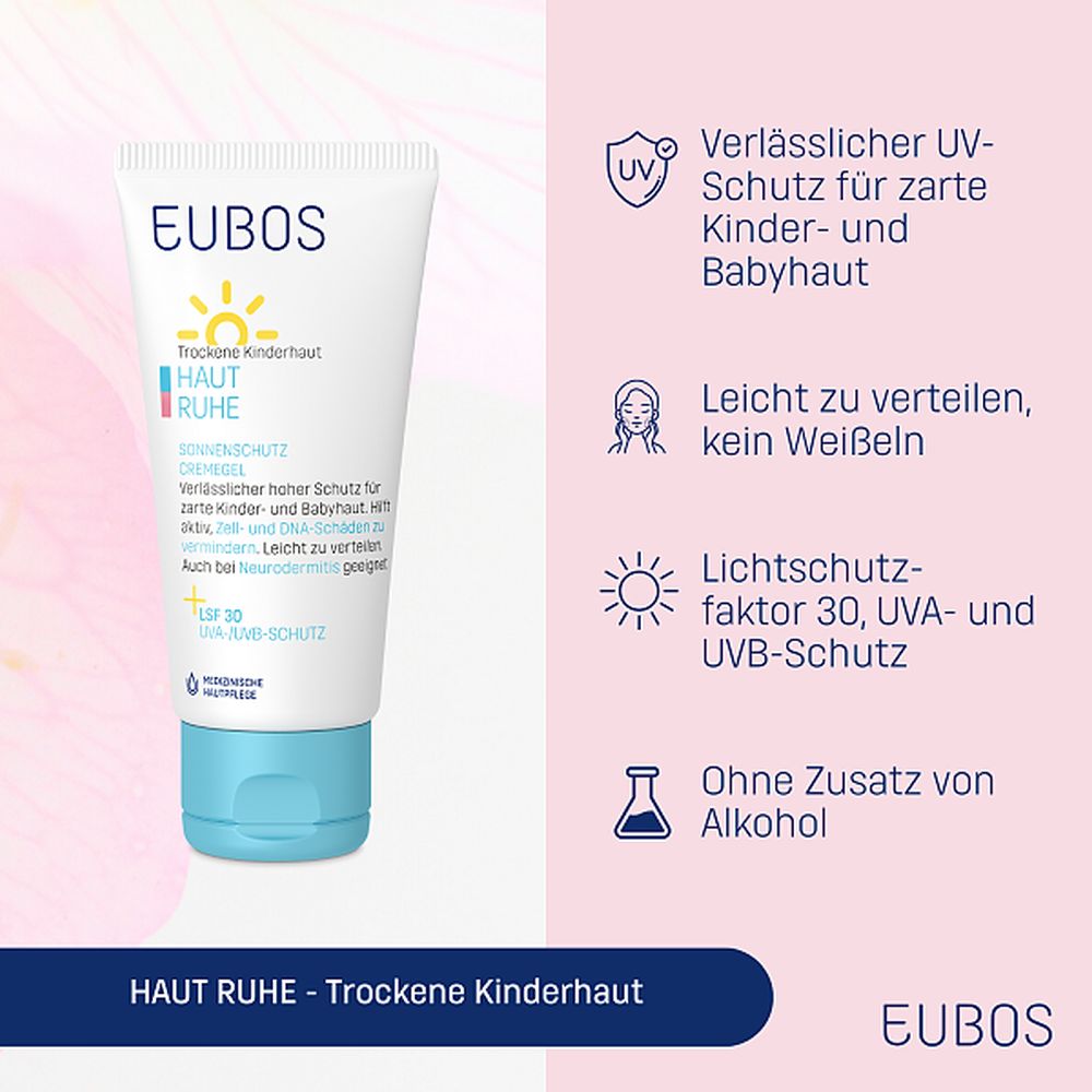 EUBOS Trockene Kinderhaut HAUT RUHE LSF 30 50 ml Gel