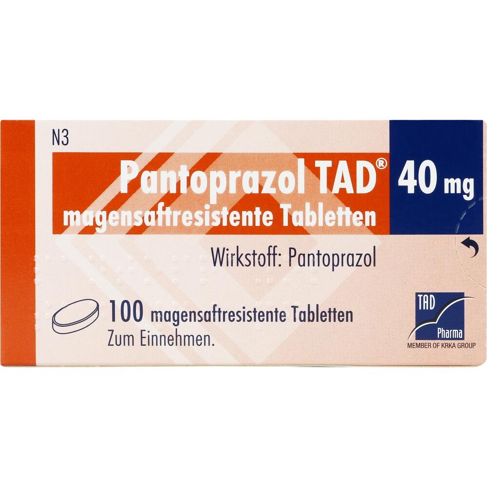 Pantoprazol TAD 40mg 100 St Tabletten magensaftresistent