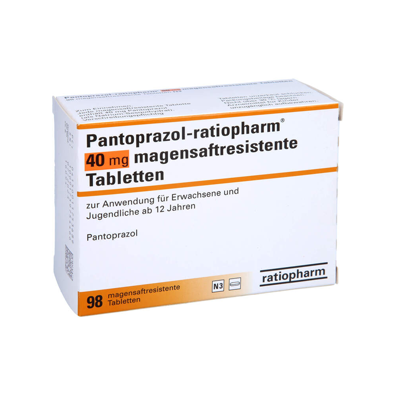 Pantoprazol-ratiopharm 40mg 98 St Tabletten magensaftresistent
