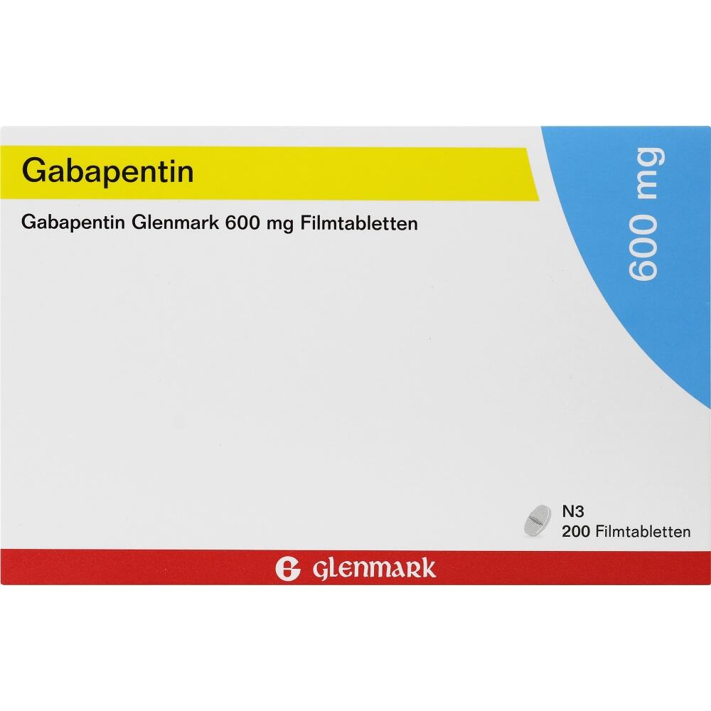 Gabapentin Glenmark 600 mg 200 St Filmtabletten