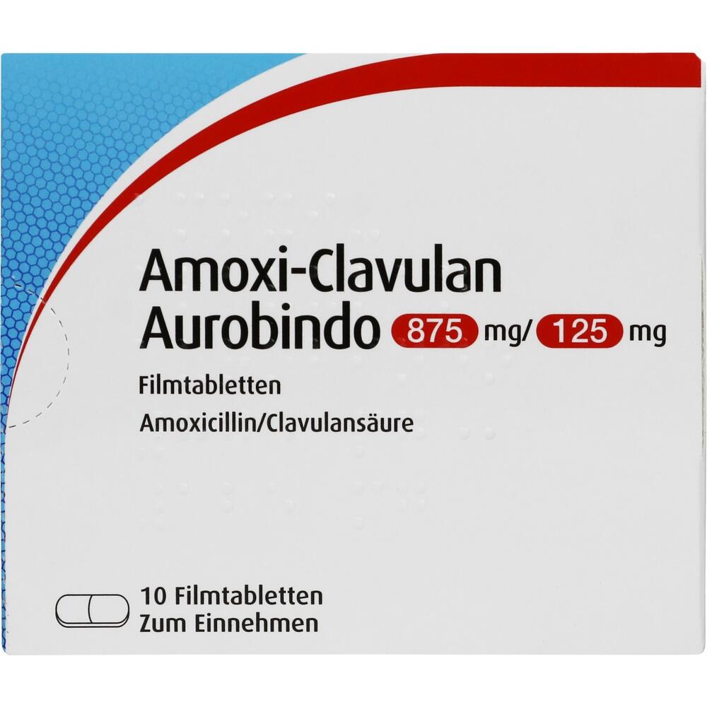 Amoxi-Clavulan Aurobindo 875mg/125mg 10 St Filmtabletten
