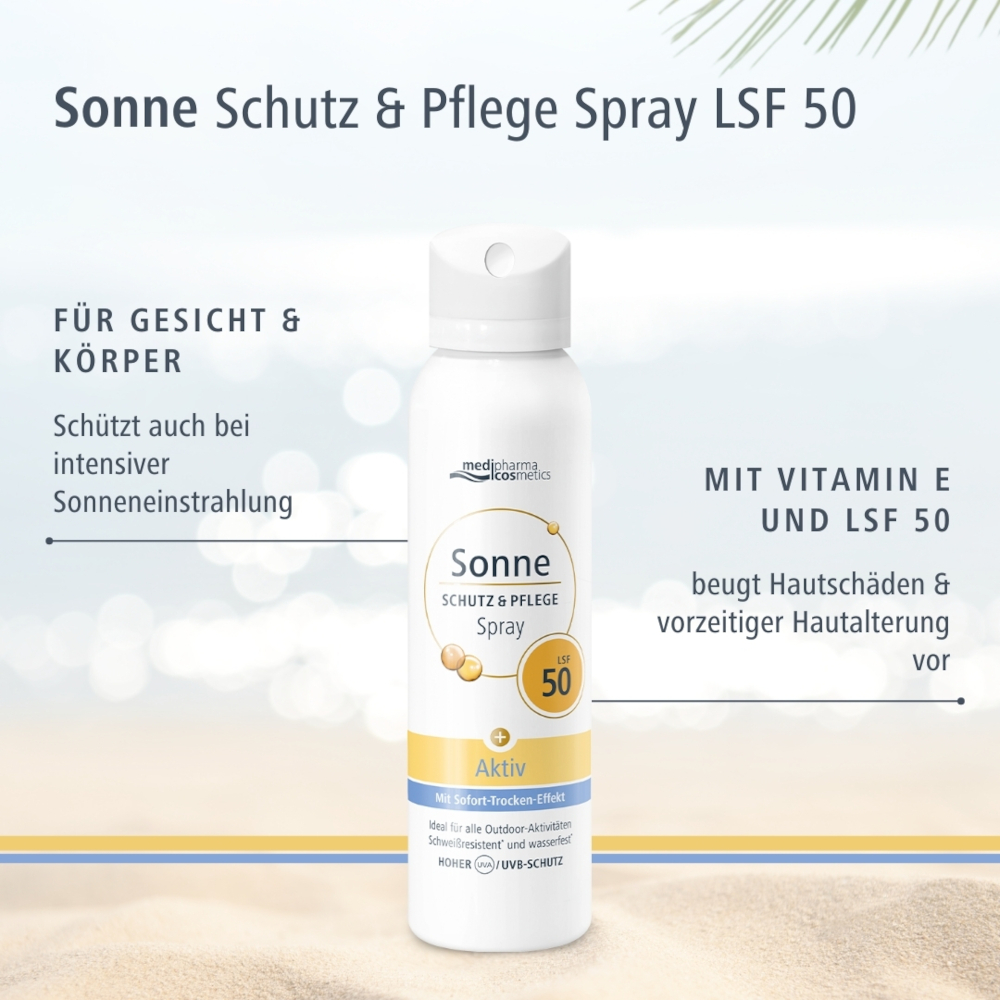 medipharma cosmetics Sonne SCHUTZ & PFLEGE Spray LSF 50 150 ml Spray