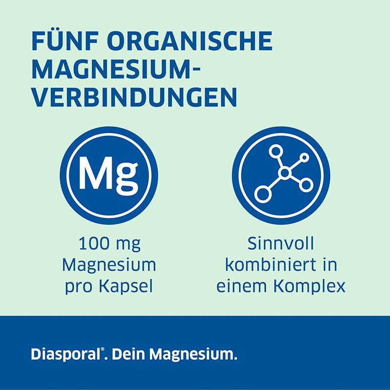 MAGNESIUM Diasporal Magnesium Komplex pure 90 St Kapseln