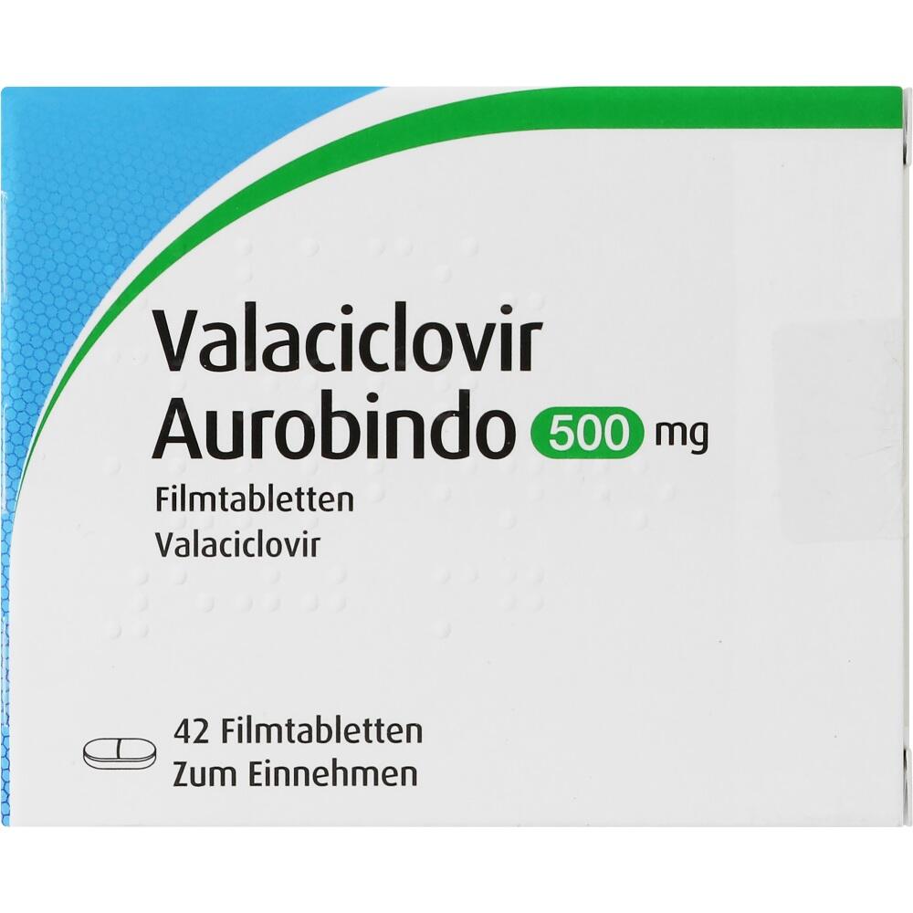 Valaciclovir Aurobindo 500mg 42 St Filmtabletten