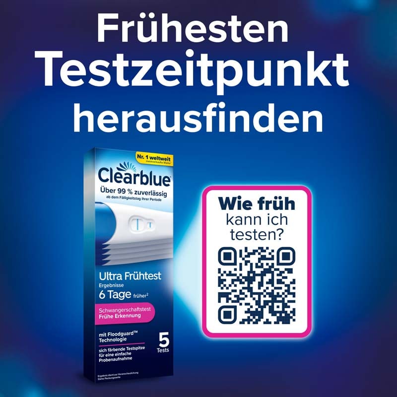 Clearblue Schwangerschaftstest Ultra Frühtest 5 St Test