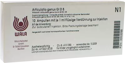 Articulatio genus Gl D8 Ampullen 10X1 ml Ampullen