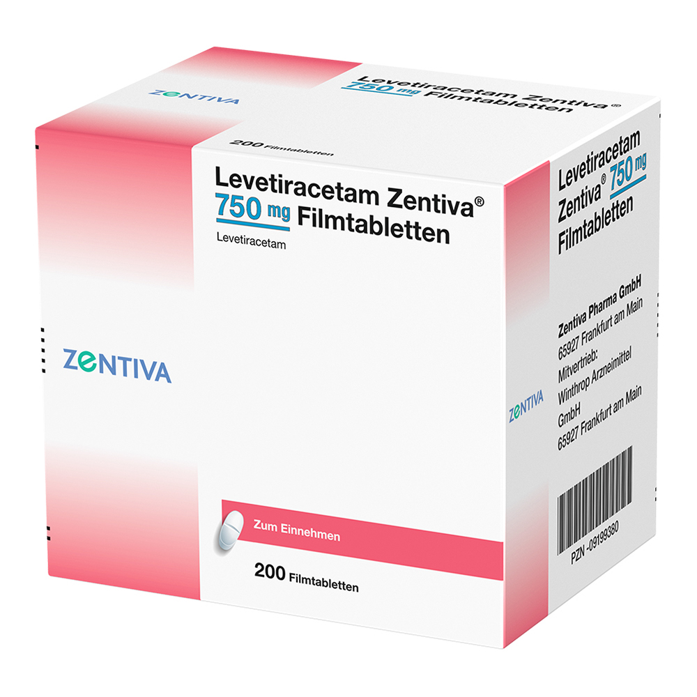 Levetiracetam Zentiva 750mg 200 St Filmtabletten