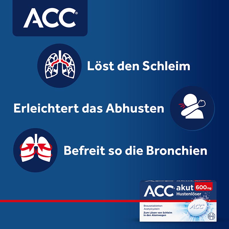 ACC akut 600 mg Hustenl&ouml;ser 40 St Brausetabletten
