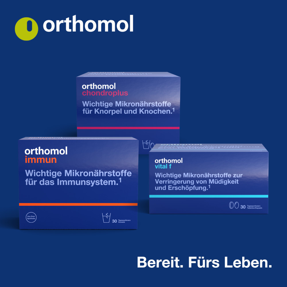 orthomol vision - Mikronährstoffe - Nahrungsergänzung mit Lutein, Zeaxanthin, Omega-3-Fettsäure - Kapseln