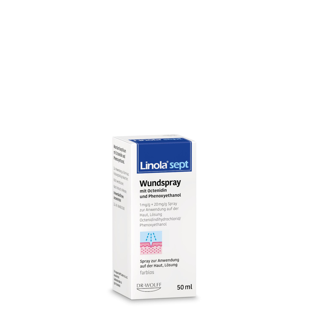 Linola sept Wundspray - Desinfektion bei Wunden 50 ml Lösung