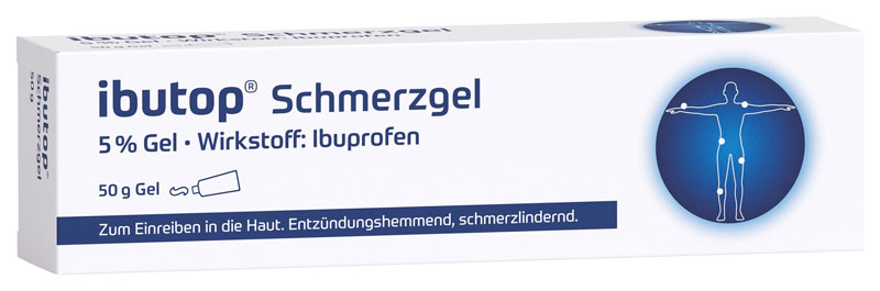 ibutop Schmerzgel 5%, bei Sport- und Alltagsverletzungen wie Prellungen, Verstauchungen oder Zerrungen 50 g Gel