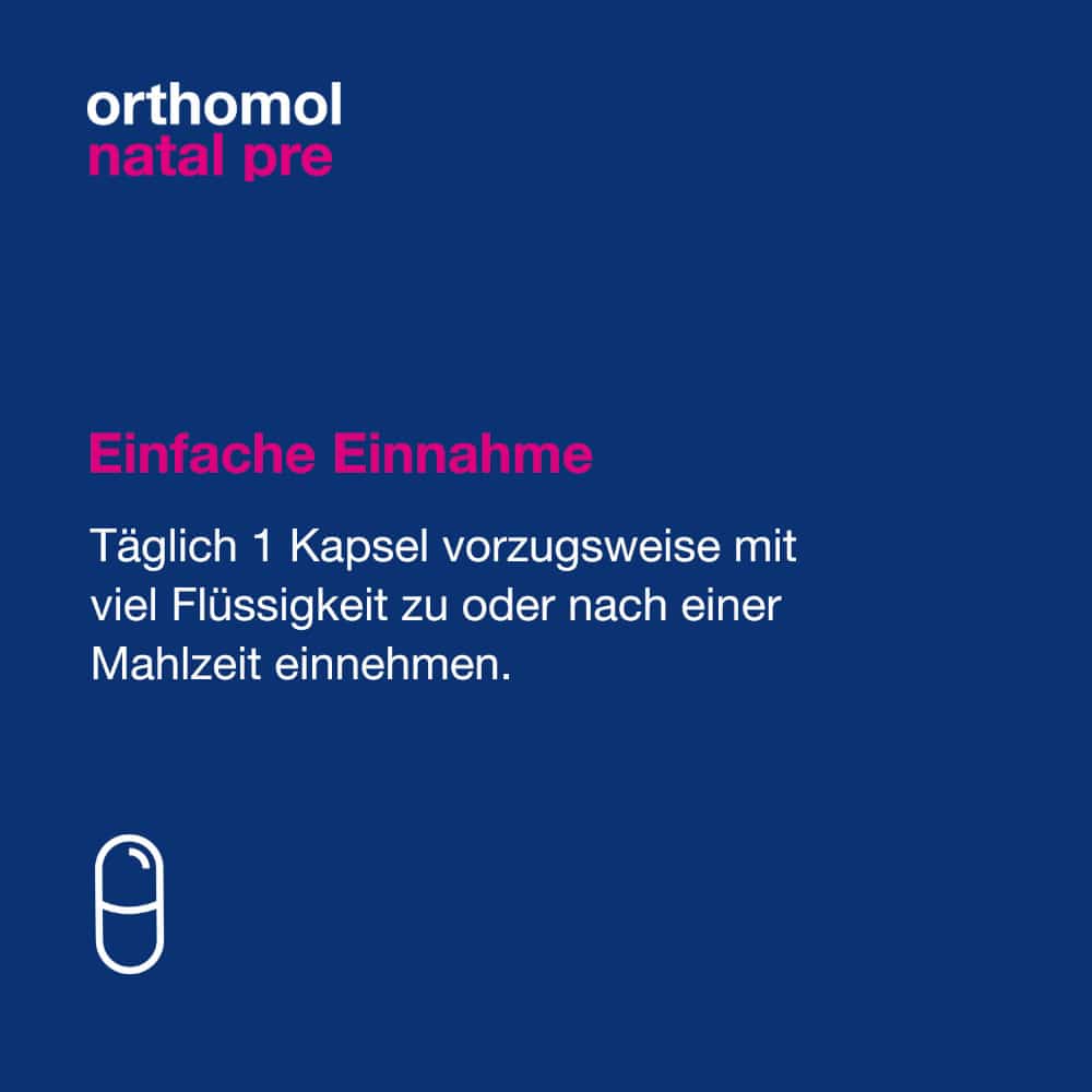 orthomol natal pre 30 Kapseln - Mikronährstoffe für die Frau