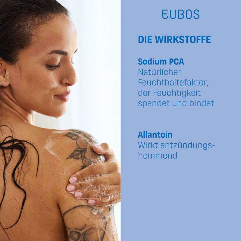 EUBOS Normale Haut BASIS PFLEGE FLÜSSIG WASCH + DUSCH Nachfüllbeutel unparfümiert 400 ml Flüssigkeit