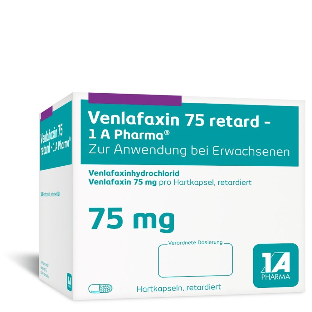 Venlafaxin 75 retard -1 A Pharma 100 St Retard-Kapseln