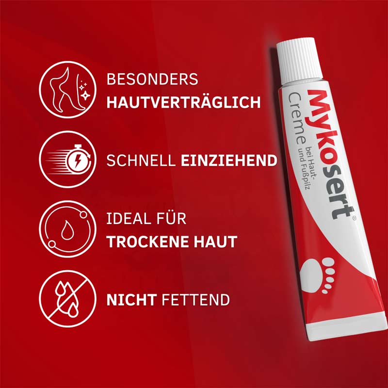 Mykosert Creme bei Haut- und Fußpilz 50 g Creme