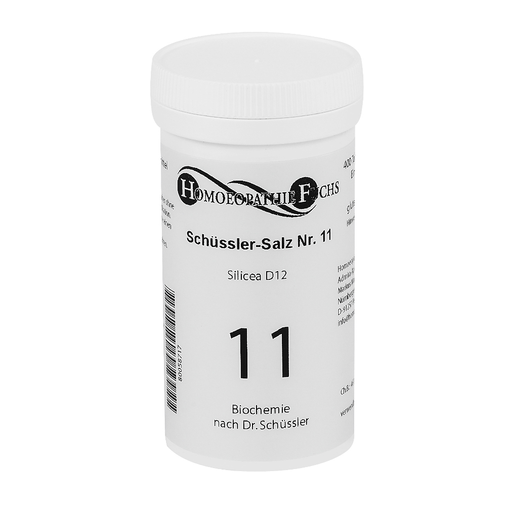 HOMOEOPATHIEFUCHS Schüssler-Salz Nummer 11 Silicea D12 Bicochemie 400 St Tabletten