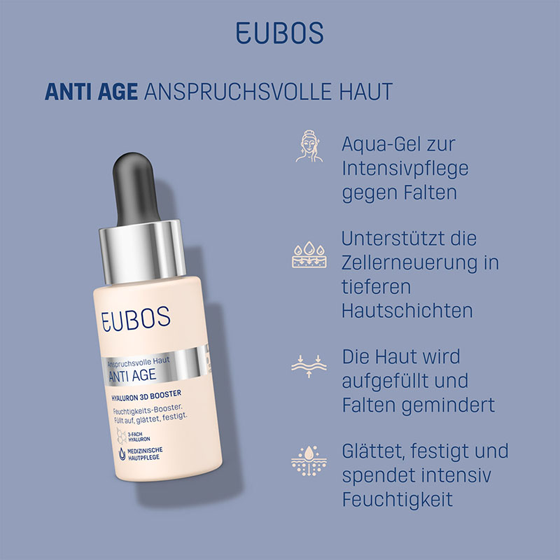 EUBOS Anspruchsvolle Haut ANTI-AGE HYALURON 3D BOOSTER 30 ml Gel