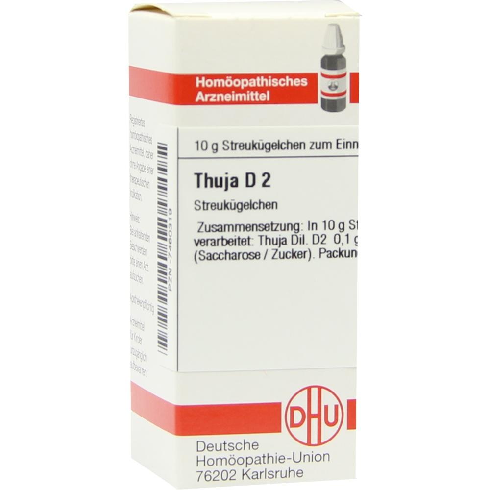 THUJA D 2 Globuli 10 g Globuli