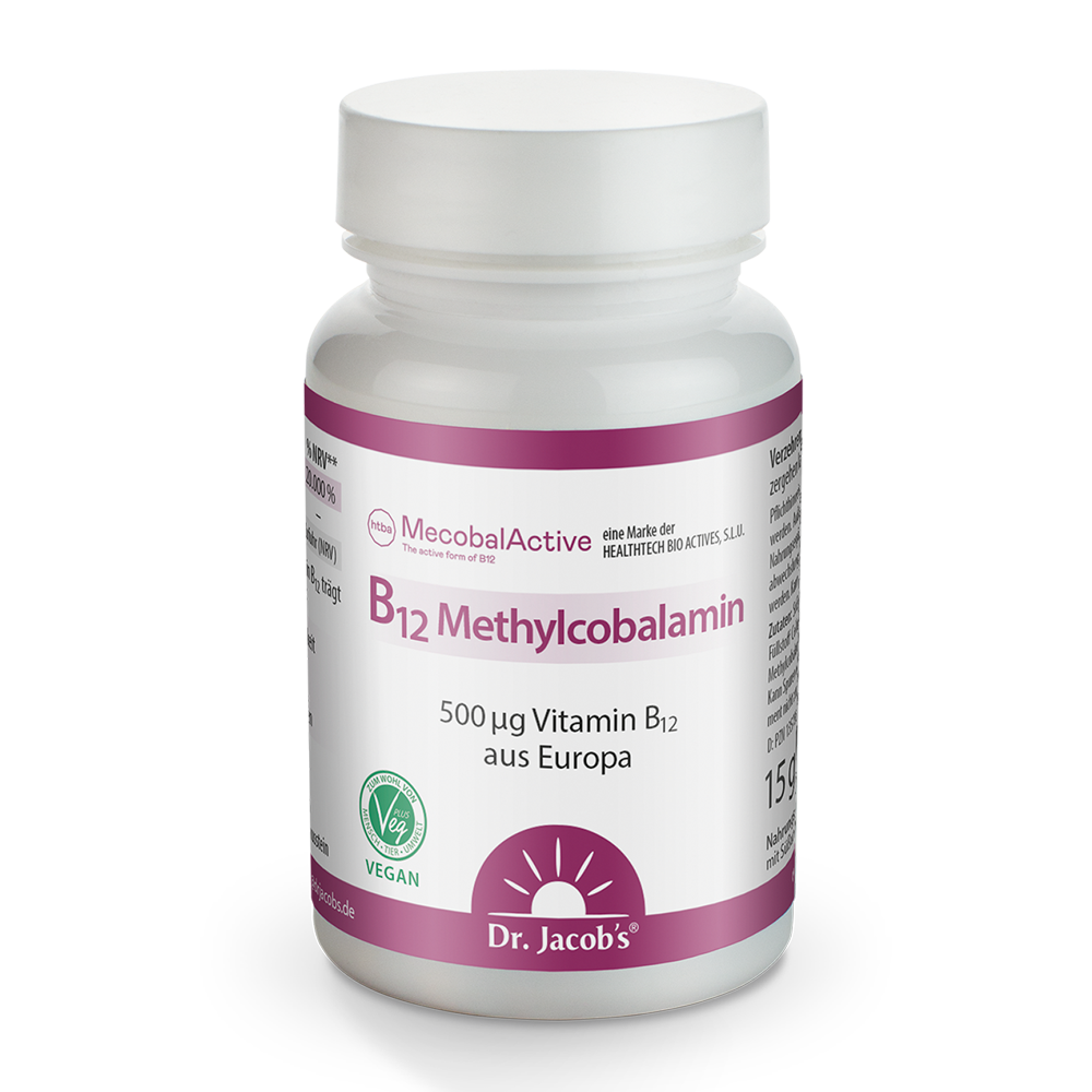 Dr. Jacob's Vitamin B12 Methylcobalamin hochdosiert vegan