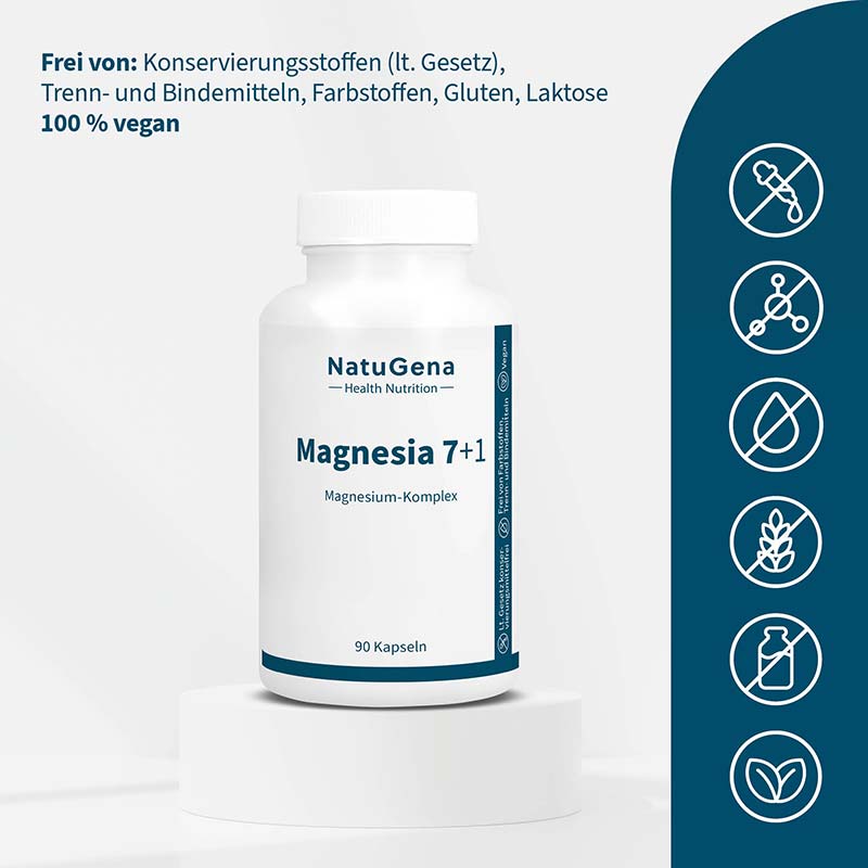 NatuGena Magnesia 7+1 90 St Kapseln