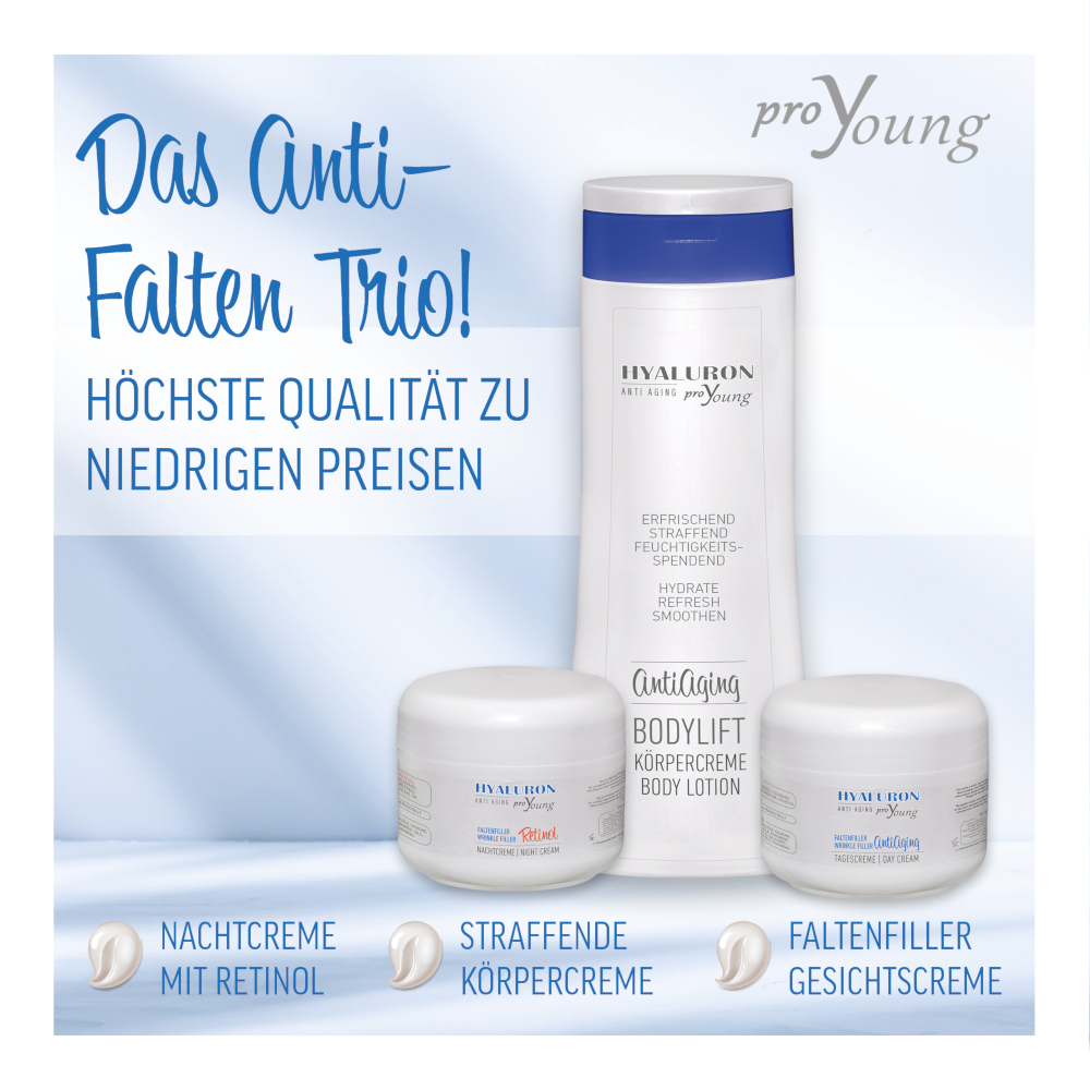 proYoung HYALURON ANTI AGING FALTENFILLER Retinol Nachtcreme 50 ml Nachtcreme